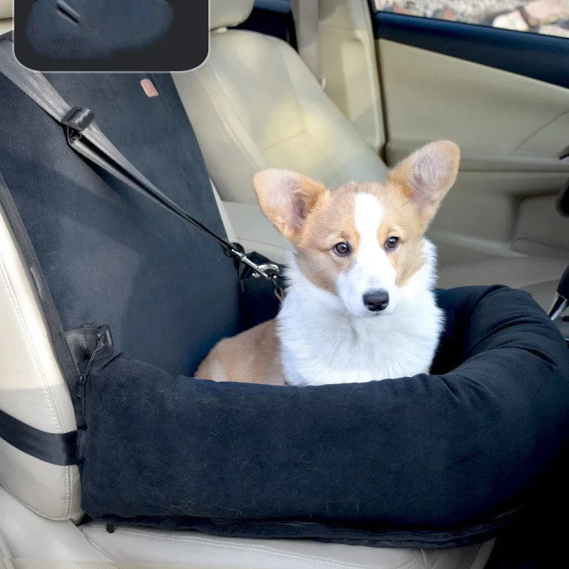 Cloth car kennel cushion for small and medium dogs 50x50x20cm washable travel seat