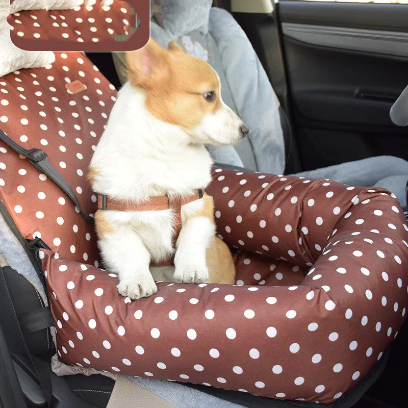 Cloth car kennel cushion for small and medium dogs 50x50x20cm washable travel seat