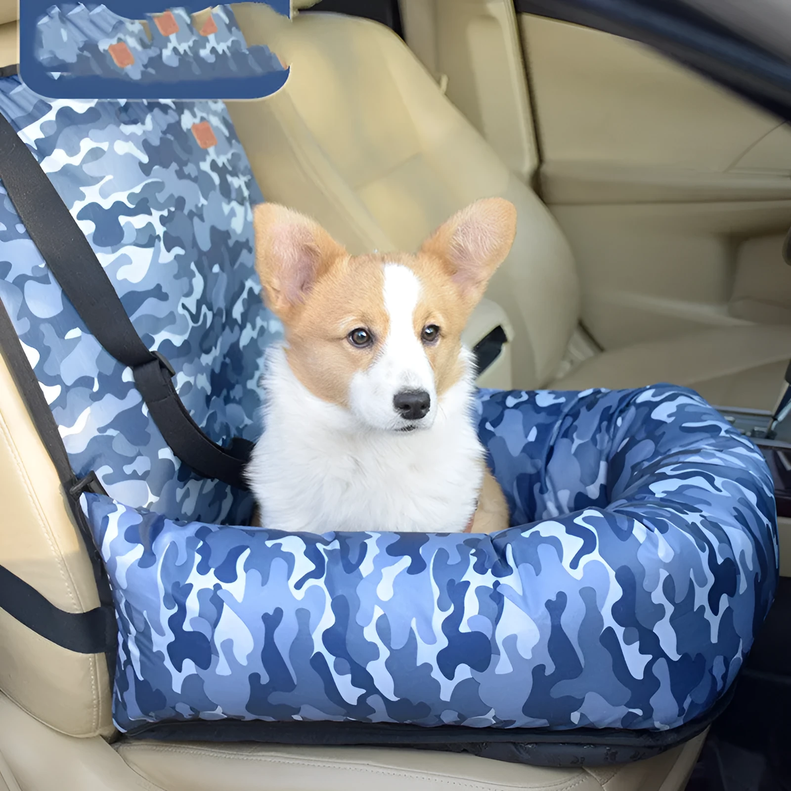Cloth car kennel cushion for small and medium dogs 50x50x20cm washable travel seat