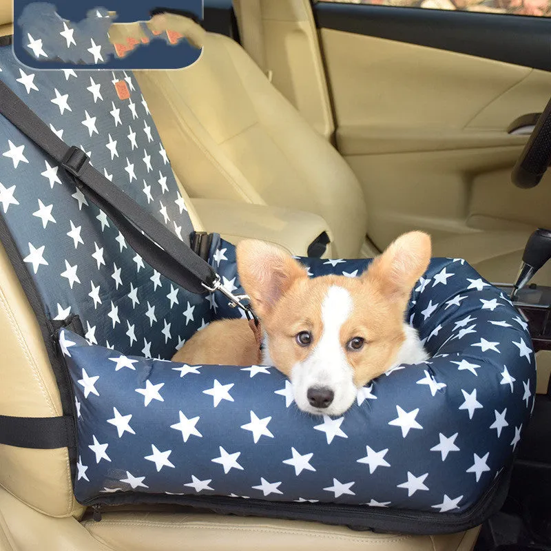 Cloth car kennel cushion for small and medium dogs 50x50x20cm washable travel seat