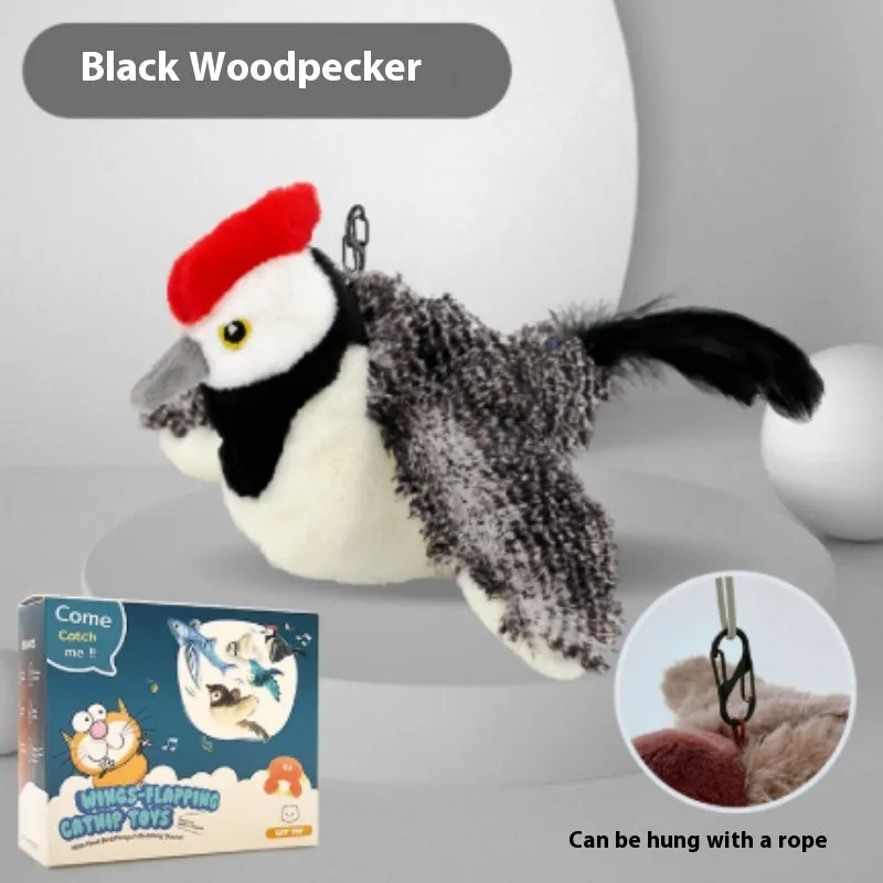 Pet plush bite resistant toy with electric shaking in light gray on a floor