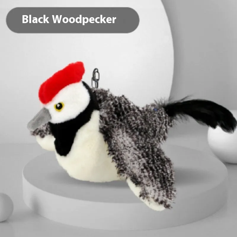 Pet plush bite resistant toy with electric shaking in light gray on a floor