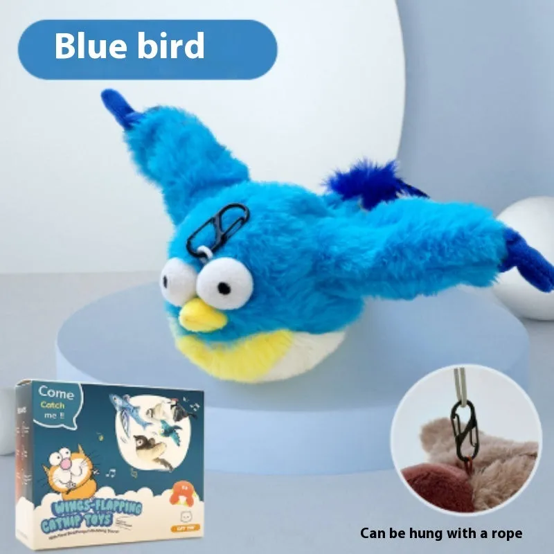 Pet plush bite resistant toy with electric shaking in light gray on a floor