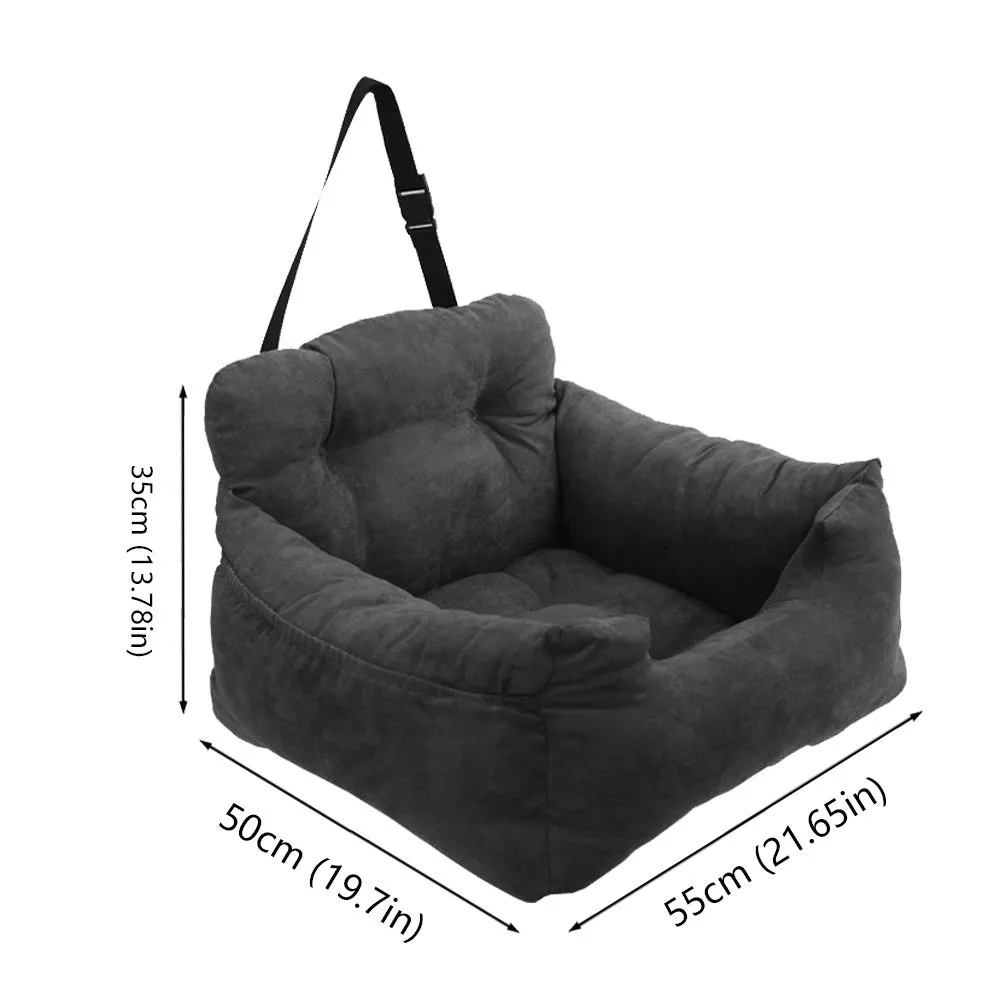 Pet sofa bed car nest striped dog bed 45x40x30cm cloth material raised sides