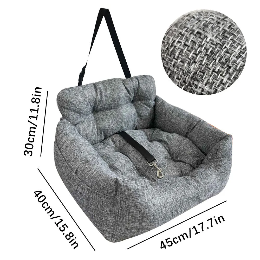 Pet sofa bed car nest striped dog bed 45x40x30cm cloth material raised sides