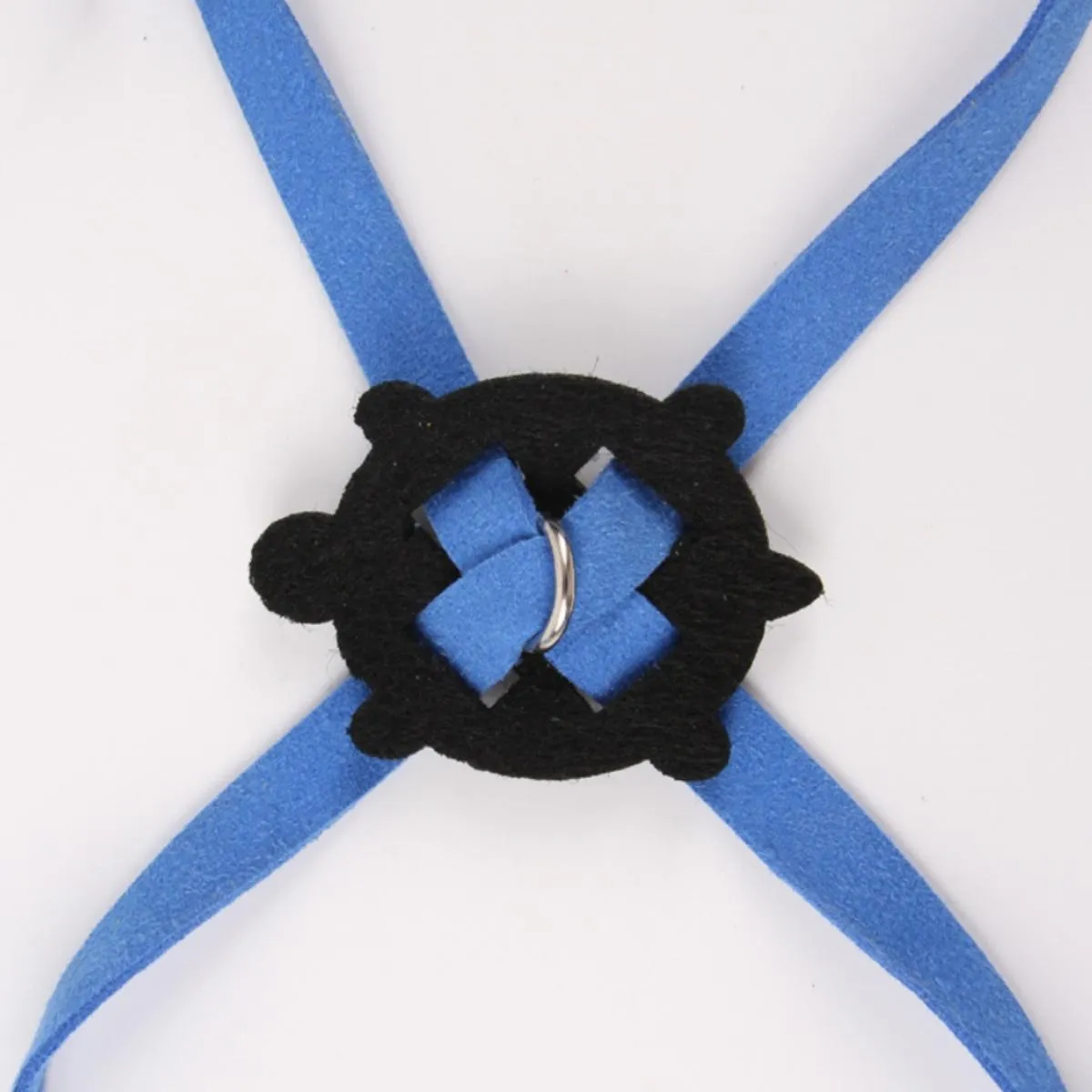 Yellow adjustable turtle walking harness with bell and traction rope for small pets under 6 kg