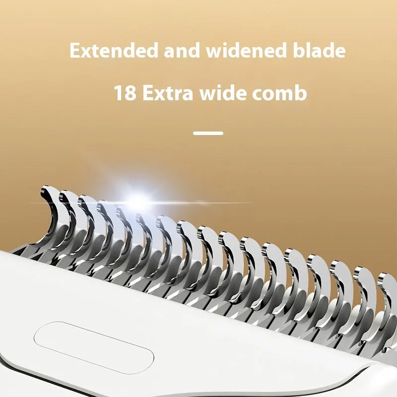 Pet hair unknotting comb in ABS material for cats and dogs, floating hair removal tool in green colour