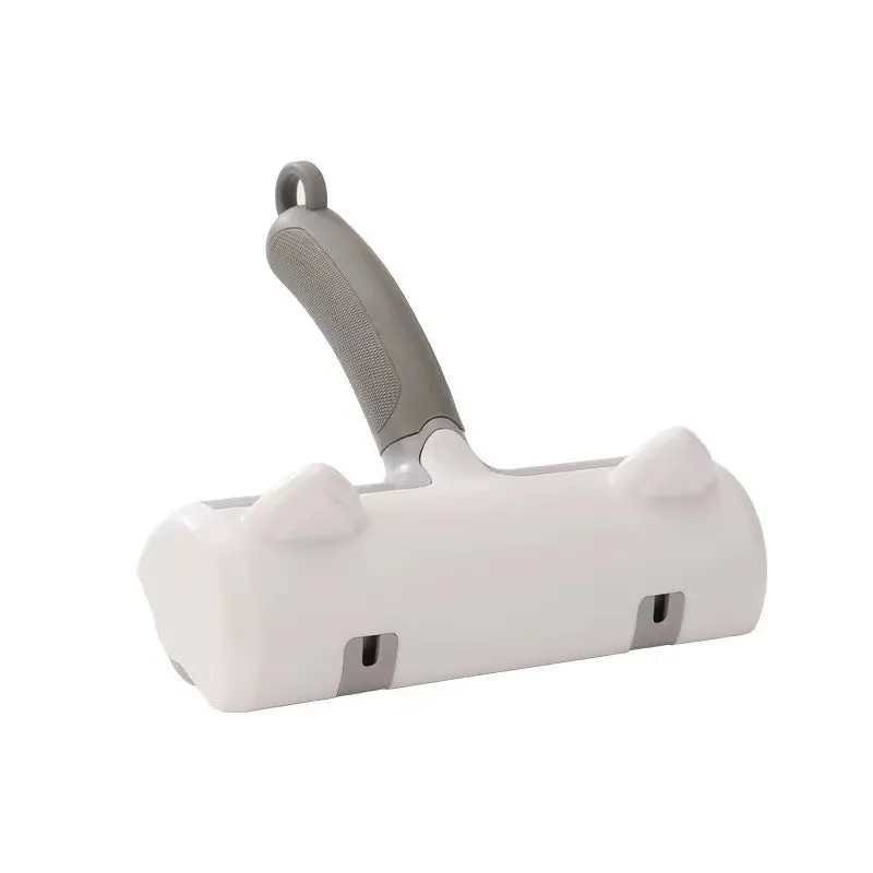 Mint green PP plastic cat hair removal brush with measurements 20x19.5x7cm showing brush head design