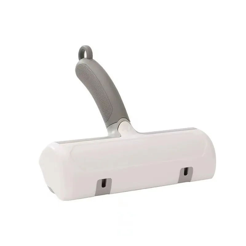 Mint green PP plastic cat hair removal brush with measurements 20x19.5x7cm showing brush head design