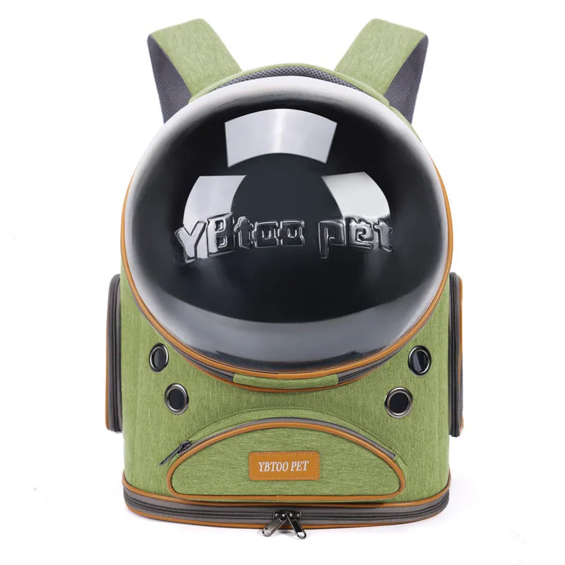 Visual transparent large capacity cat backpack in Oxford fabric for pet travel