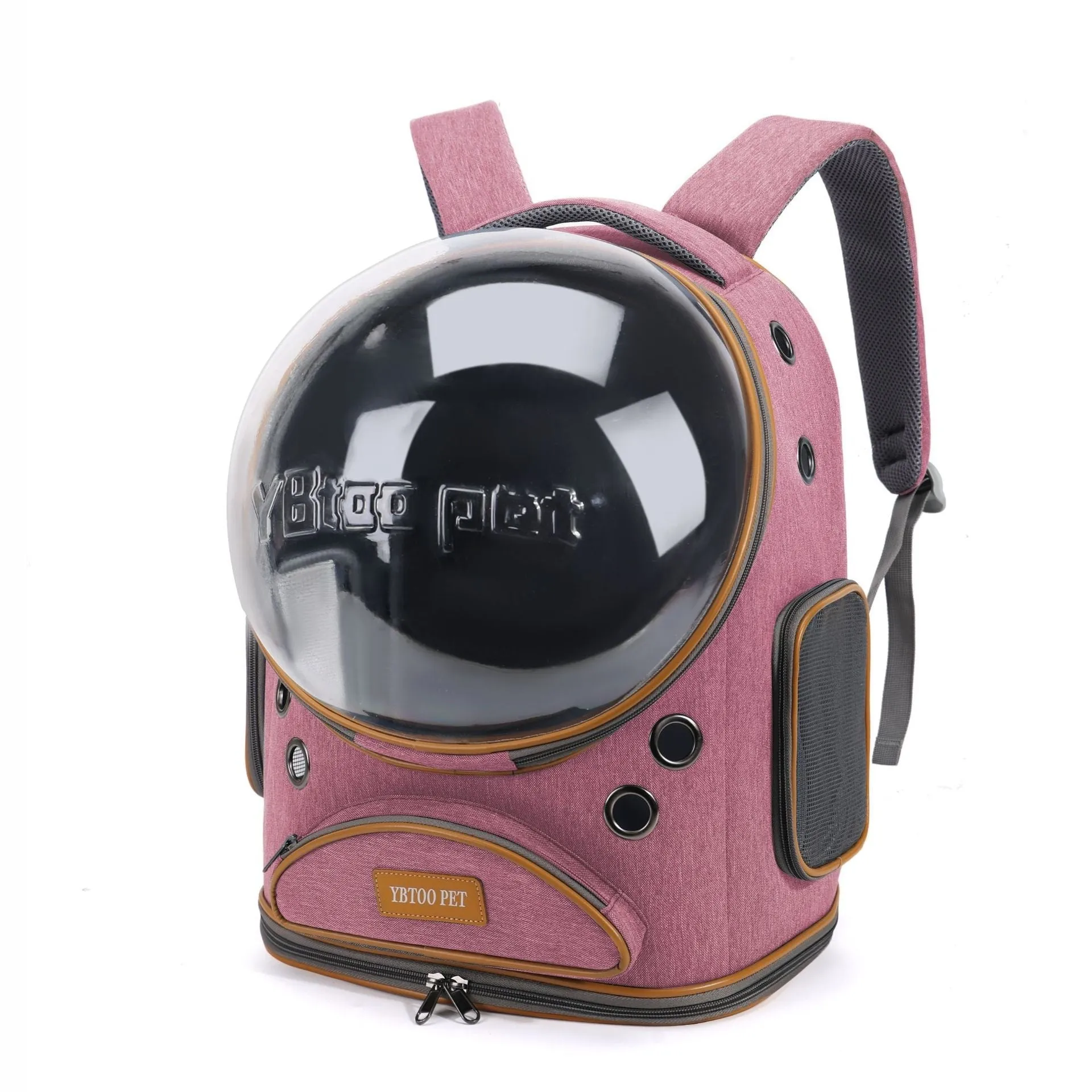 Visual transparent large capacity cat backpack in Oxford fabric for pet travel