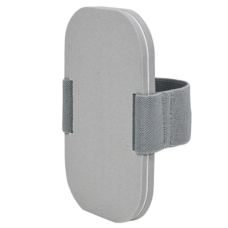 Grey EVA pet nail file grooming tool with four detachable sanding heads for cats and dogs