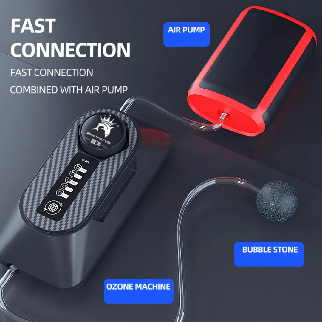 Fish tank ozone generator for water purification and algae removal with European or US plug