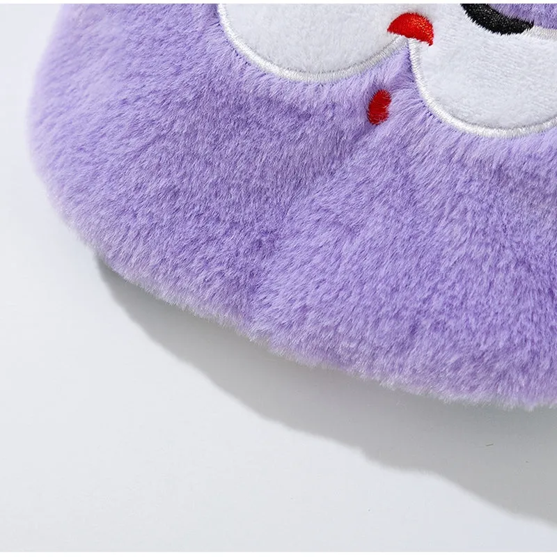 Autumn winter Korean pet hoodie with cute cartoon bear design and scarf in pink, shown on small dog