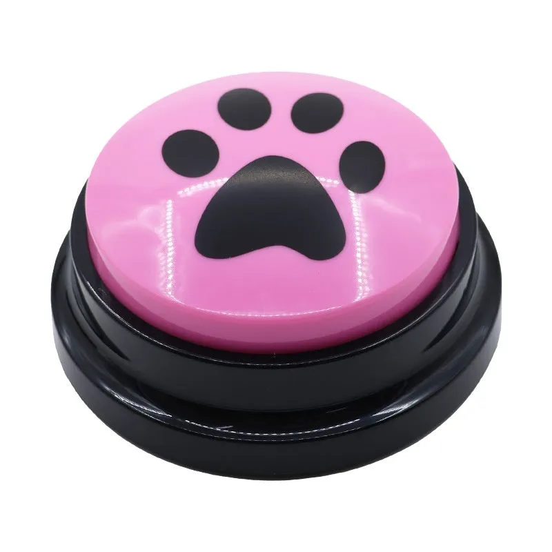 Pet button speaker 30 second recording box in fluorescent orange ABS shell for dog training