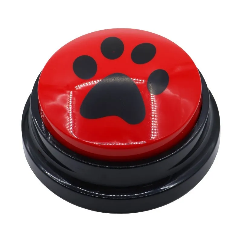 Pet button speaker 30 second recording box in fluorescent orange ABS shell for dog training