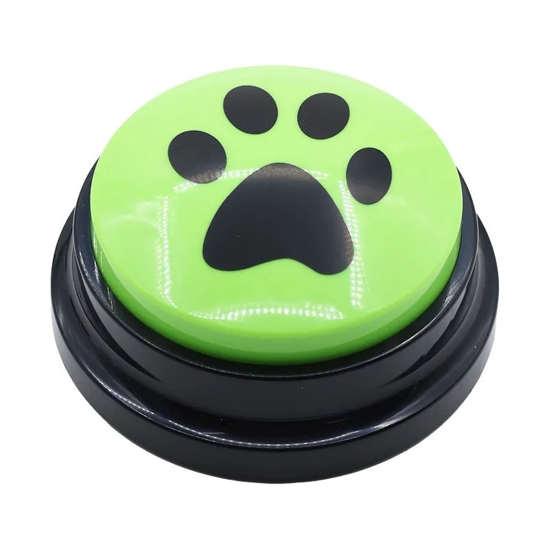 Pet button speaker 30 second recording box in fluorescent orange ABS shell for dog training