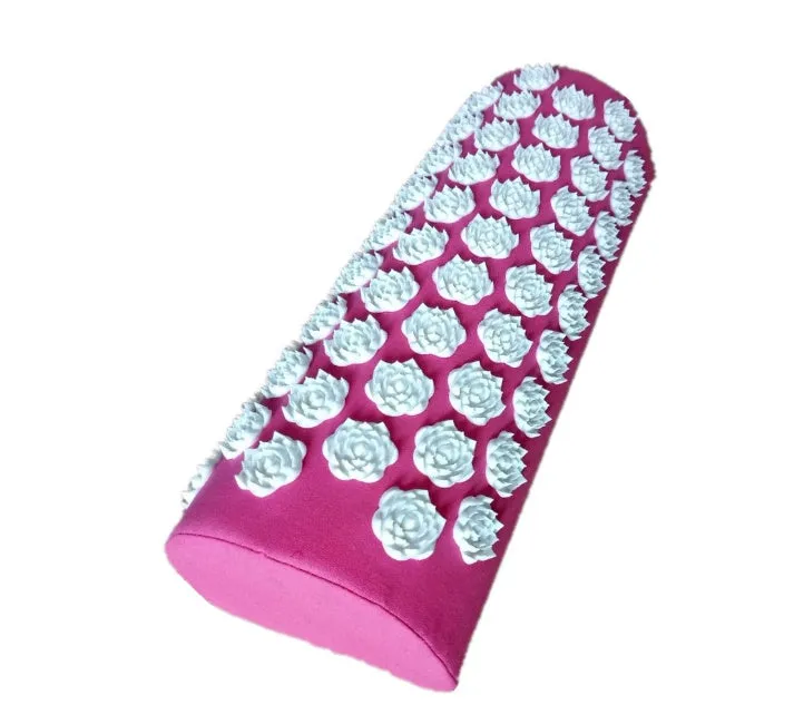 Lotus acupressure mat set with pillow and cloth bag in multiple colours for stress and back pain relief