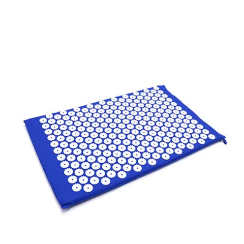 Lotus acupressure mat set with pillow and cloth bag in multiple colours for stress and back pain relief