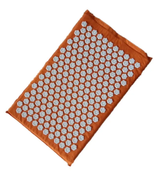 Lotus acupressure mat set with pillow and cloth bag in multiple colours for stress and back pain relief