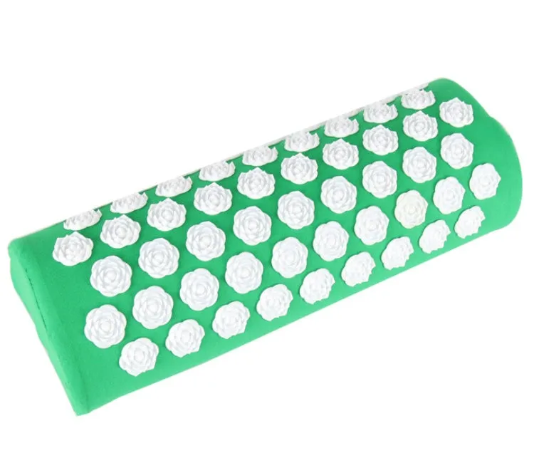Lotus acupressure mat set with pillow and cloth bag in multiple colours for stress and back pain relief