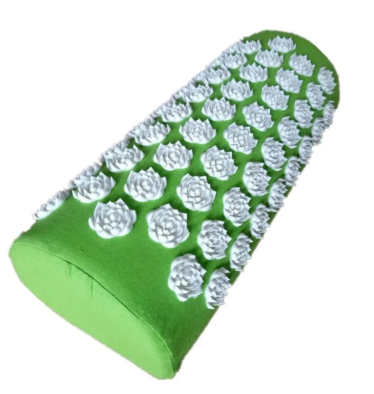 Lotus acupressure mat set with pillow and cloth bag in multiple colours for stress and back pain relief