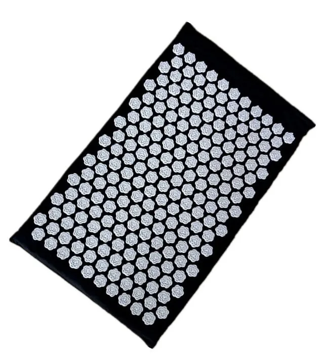 Lotus acupressure mat set with pillow and cloth bag in multiple colours for stress and back pain relief