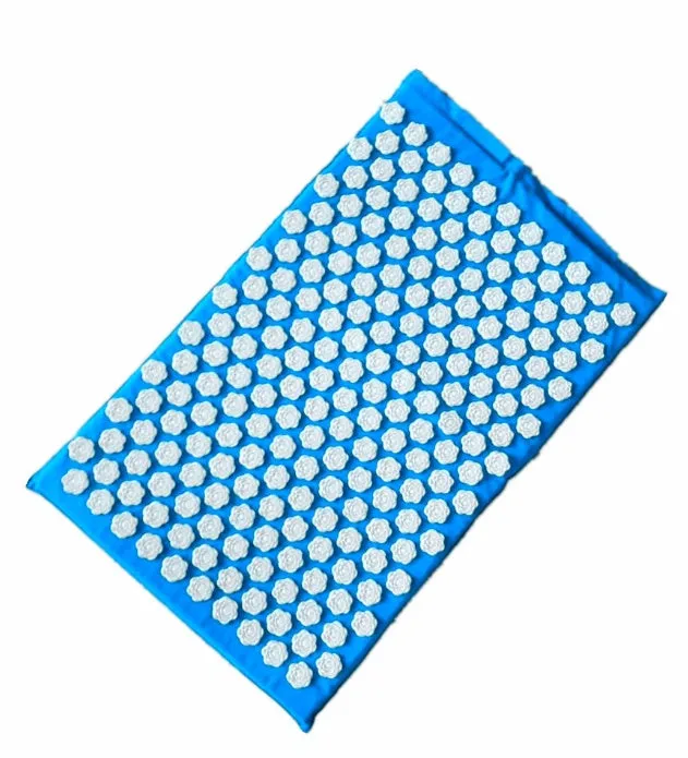 Lotus acupressure mat set with pillow and cloth bag in multiple colours for stress and back pain relief