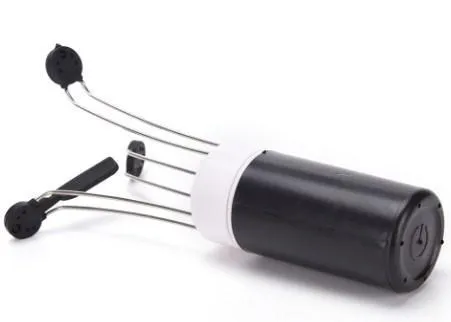 White and black wireless automatic kitchen stirrer blender with three speed buttons