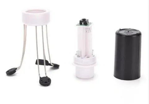 White and black wireless automatic kitchen stirrer blender with three speed buttons