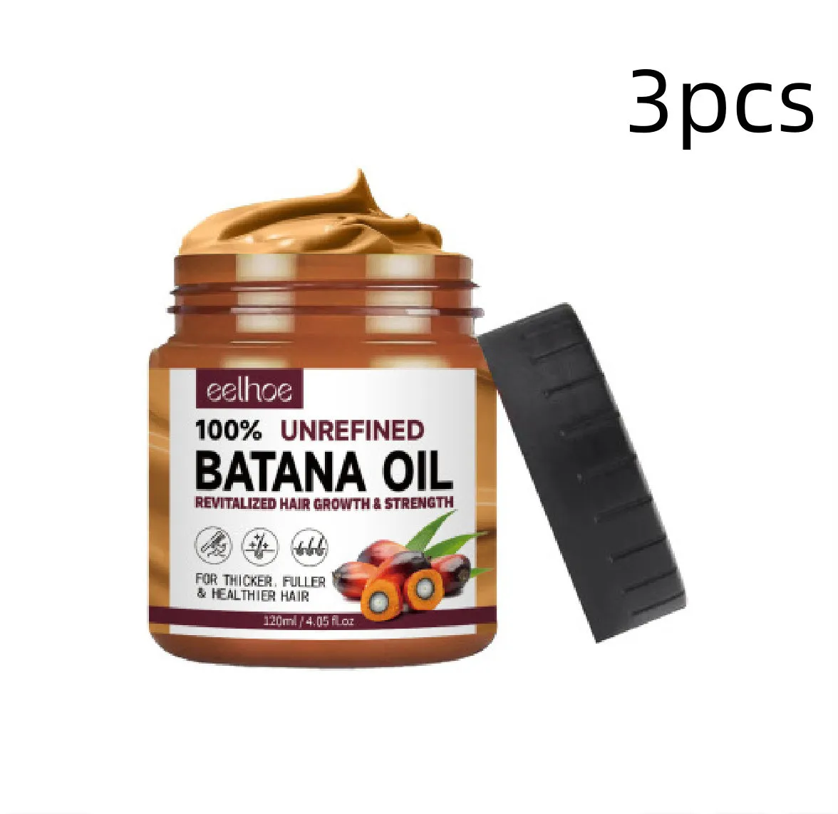 A 120ml container of Batana oil deep conditioning hair mask for damaged hair.