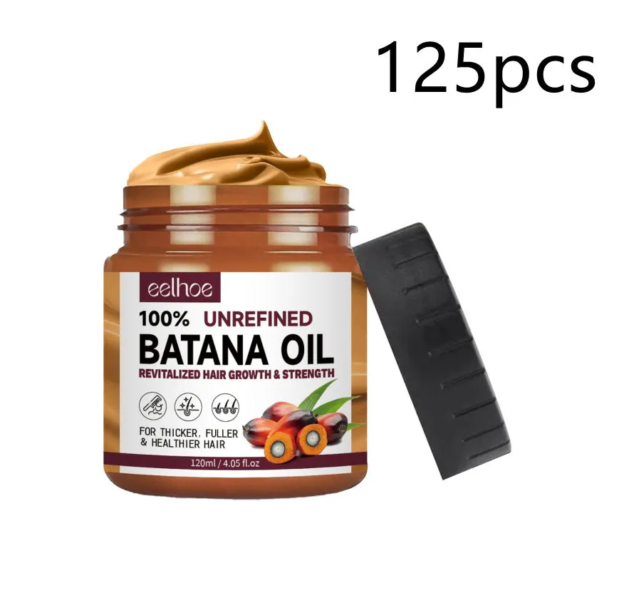 A 120ml container of Batana oil deep conditioning hair mask for damaged hair.