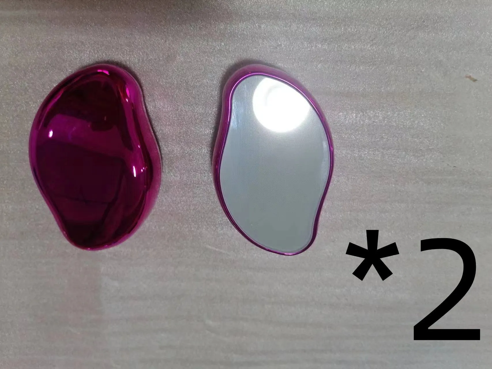 Manual glass epilator for hair removal and shaving in compact design with colour options