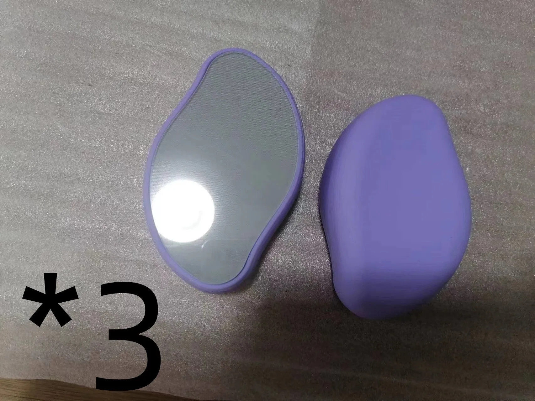 Manual glass epilator for hair removal and shaving in compact design with colour options