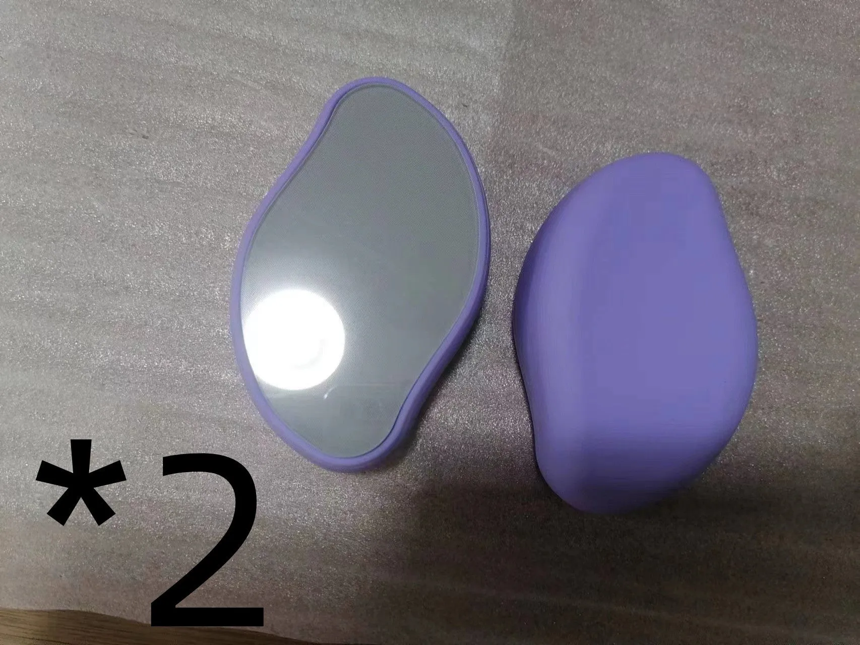 Manual glass epilator for hair removal and shaving in compact design with colour options
