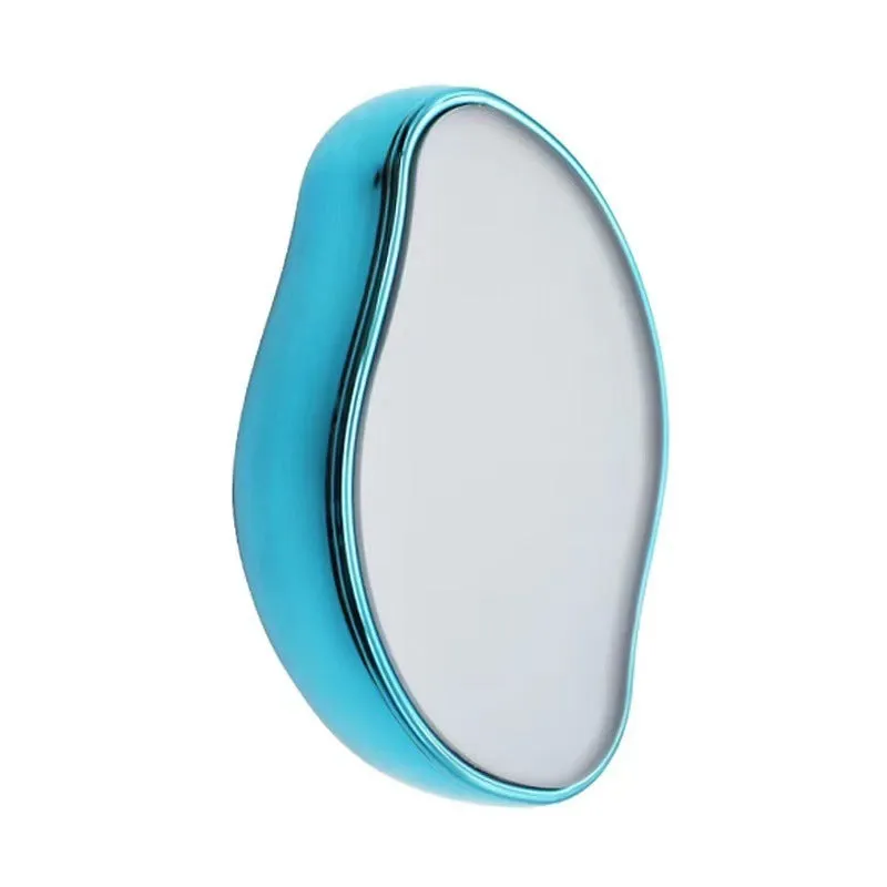 Manual glass epilator for hair removal and shaving in compact design with colour options