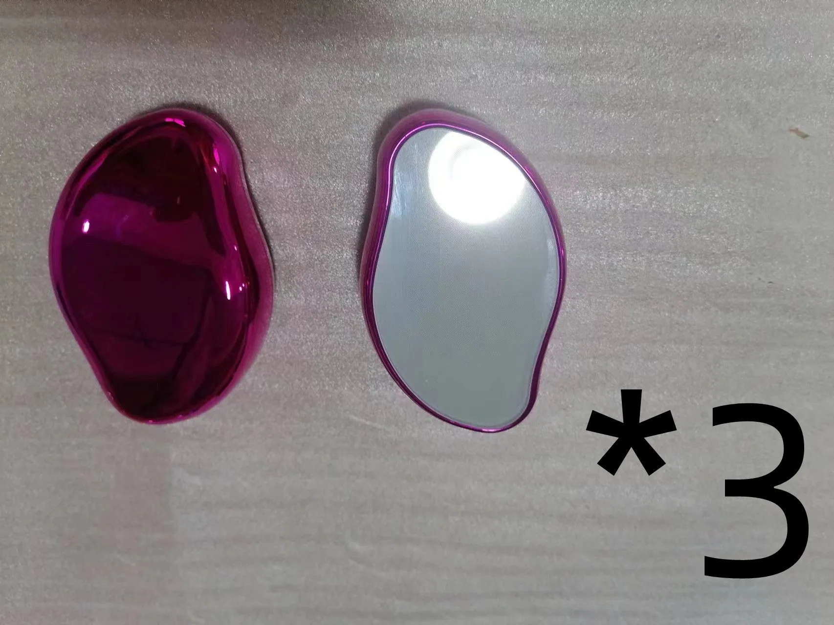 Manual glass epilator for hair removal and shaving in compact design with colour options