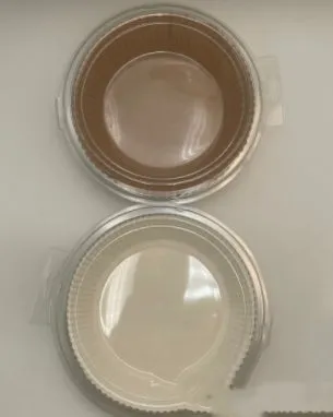 Round white disposable parchment paper liner for air fryer with a 4.5cm edge.
