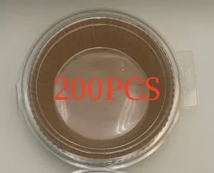 Round white disposable parchment paper liner for air fryer with a 4.5cm edge.