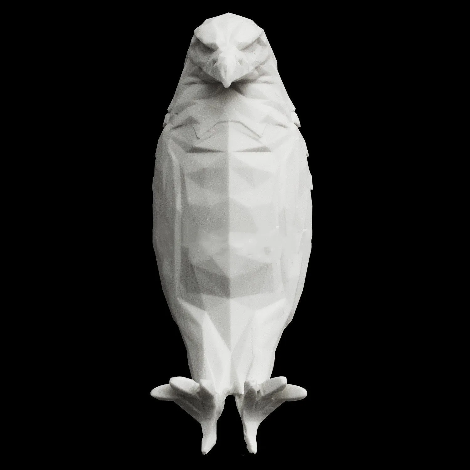 3D printed eagle-shaped resin wall lamp projecting a bird silhouette pattern on a wall