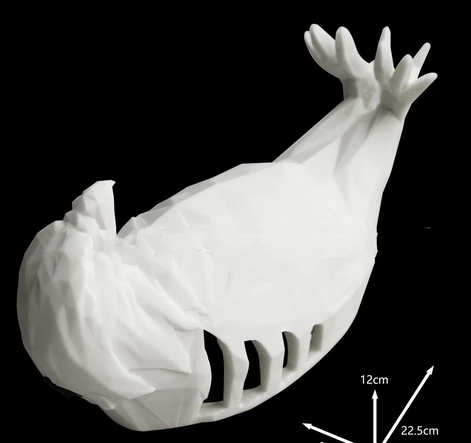 3D printed eagle-shaped resin wall lamp projecting a bird silhouette pattern on a wall