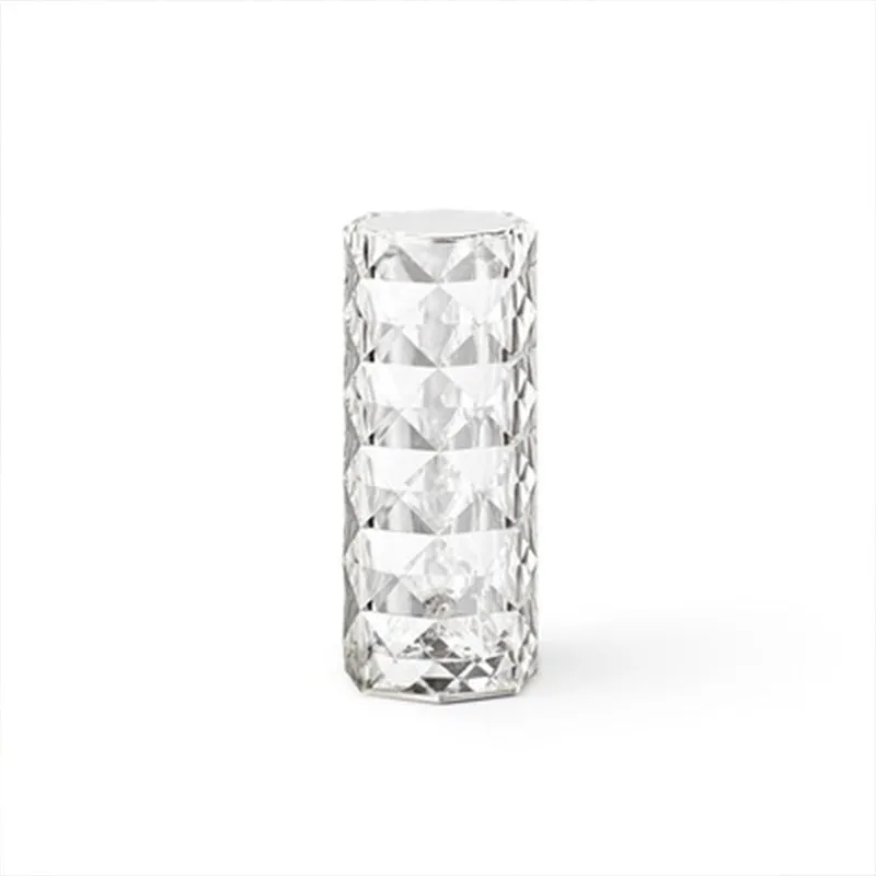 Modern LED rose diamond table lamp with acrylic crystal design and touch control