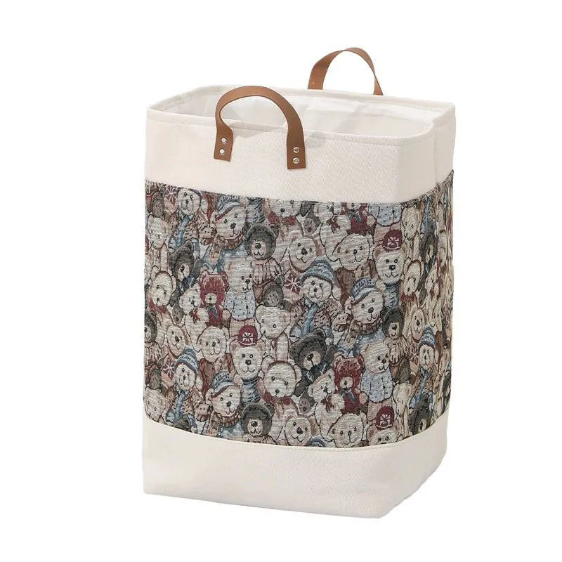 Fabric storage box for clothes and bedding in a choice of colours, dimensions 35cm by 35cm by 55cm.