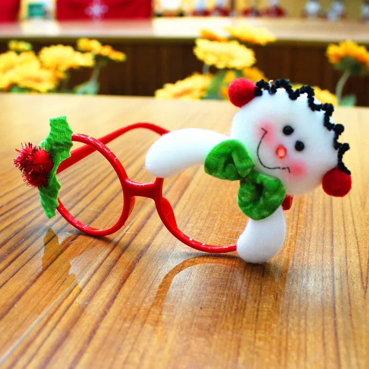 Christmas glasses frames in Santa, Snowman, Antler and Rabbit Ear designs for festive parties