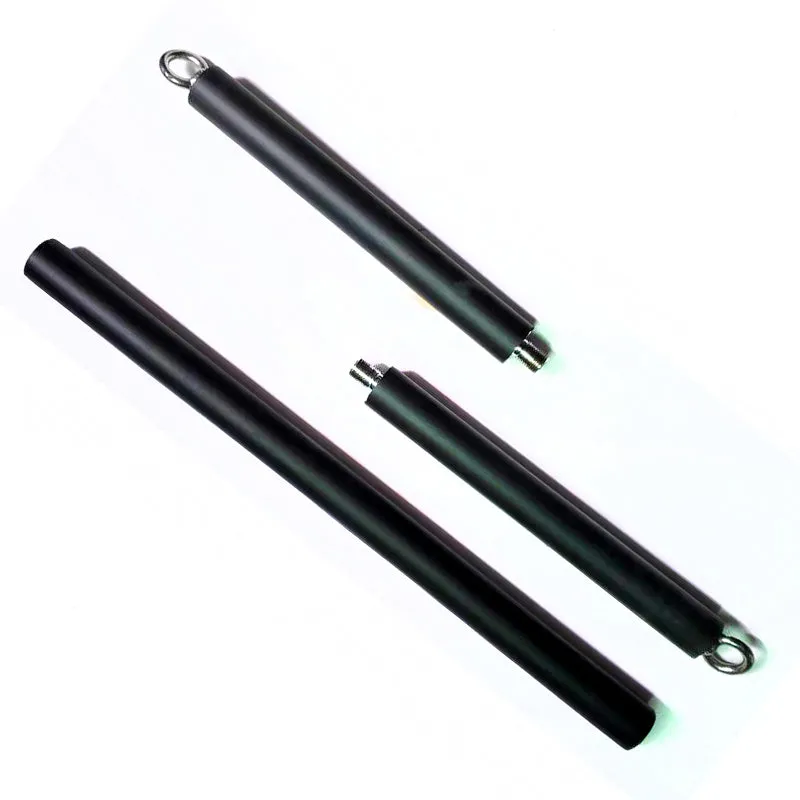 Pilates stick with central bearing ring for resistance bands, EVA sponge grip, 980mm or 1000mm length options