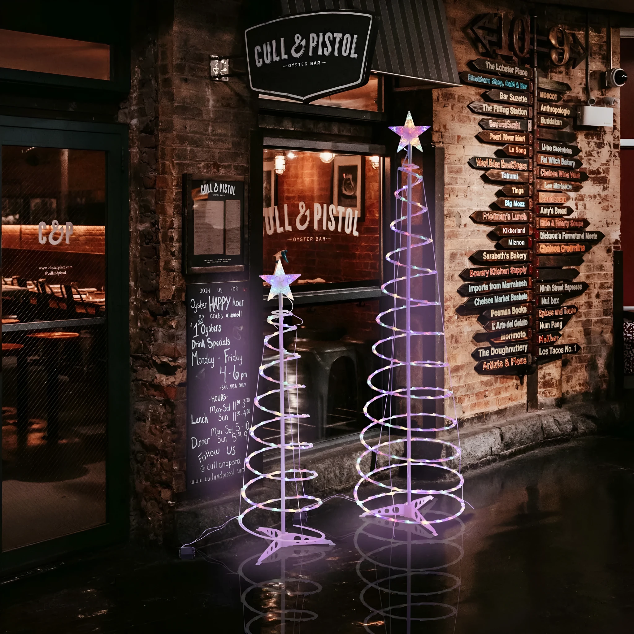 6-foot tall LED spiral Christmas tree light with remote control on detachable stand