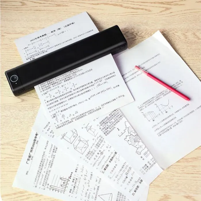 Phomemo M08F white portable A4 thermal printer with Bluetooth wireless connectivity