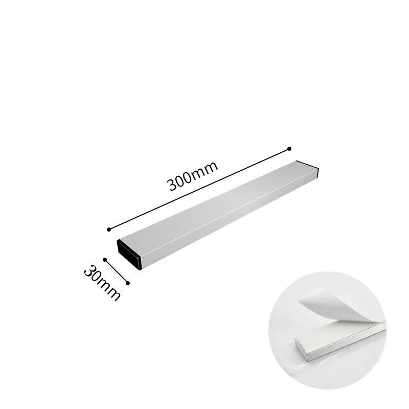 Stainless steel wall mounted magnetic knife storage rack with multiple length options