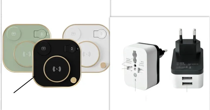 Three-in-one wireless magnetic charger with 15W fast charging and desk lamp in black, green or white