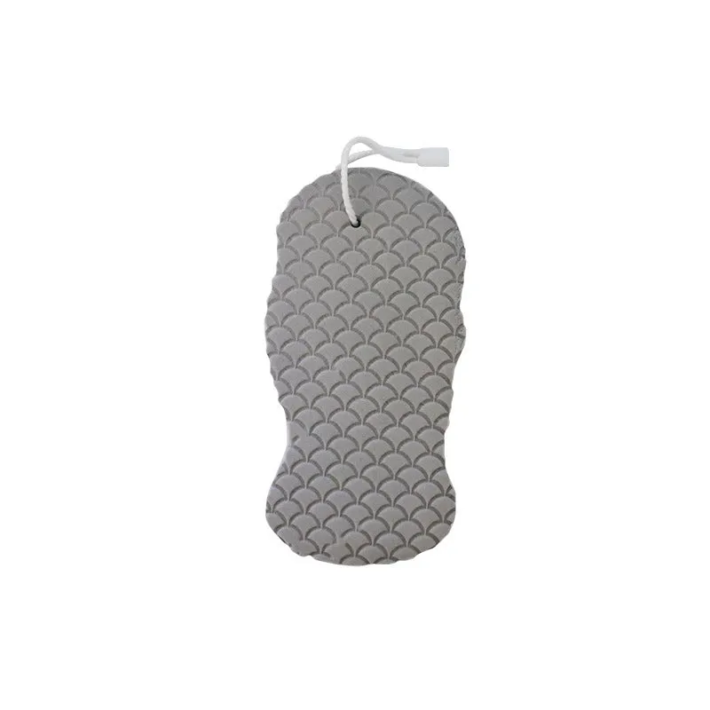 White 3D fish scale pattern bath sponge ball for gentle body exfoliation in the shower.